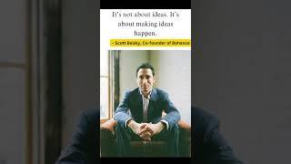 Ideas Are WORTHLESS Without This |Scott Belsky (Behance Founder) Execution - Ideas