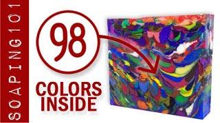 Making Soap with 98 Colors | Soaping101