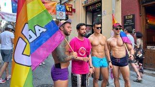 El Barrio CHUECA Madrid España Y Sus Calles (Madrid Orgullo 2024) Madrid GAY Pride 2024