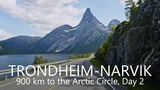 Trondheim to Narvik 900 km Drive Day 2 | The Road to The Arctic Circle, Norway