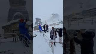 Tungnath Temple (January) #tungnath #chopta #snowfall #uttarakhand #shorts