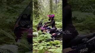 Lost in the woods #africatwin #enduro #motorcycle #motogirl