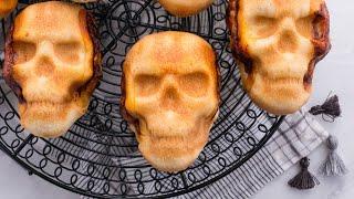 Halloween Pizza Skulls