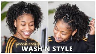 Wash and Go Hairstyle with Bantu Knots | ft. SwirlyCurly's New Hair Dryer!