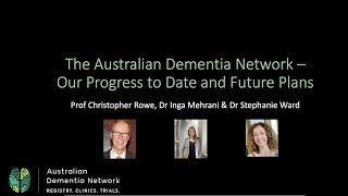 Webinar | The Australian Dementia Network – Our Progress to Date and Future Plans