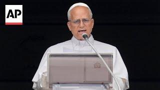 Pope Leo XIV calls for international diplomacy to 'silence the weapons'