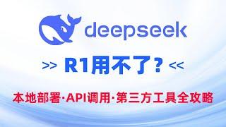 Deepseek R1用不了？本地部署、API 和第三方工具全攻略，一篇掌握所有替代方案！