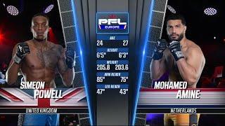 Simeon Powell vs Mohamed Amine | PFL Newcastle Full Fight