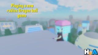 Playing a new Dragon Ball game on Roblox