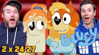 Newish Dad Watches Bluey S2 Piggyback, Seesaw, Double Babysitter, X-Mas Swim for the First Time