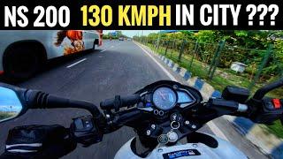 I almost hit top speed on my NS 200 in city | NS 200 City Hyper Ride 4K video [PSR Rides]