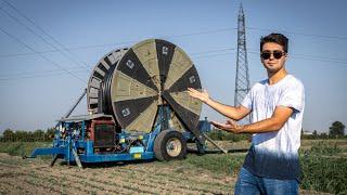 IN THE FIELD WITH THE "NEW" HOSE REEL SPRINKLER | Corn Irrigation 2023  - #FarmVlog 36