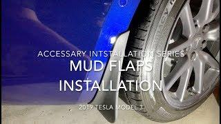 Tesla Model 3 Mud Flap installation
