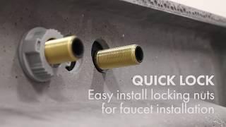 Belanger by Keeney Quick-Lock Anchoring Technology For Bathroom Faucets