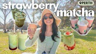 Reviewing Strawberry Matchas in Perth | Perth Cafe Recommendations