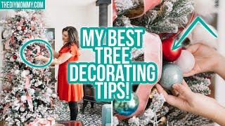 How to Decorate a Christmas Tree Step by Step! Easy & thrifty tips! | The DIY Mommy