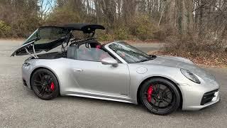 Targa roof open/close. 2024 Porsche 911 Targa 4GTS. #mistertarga