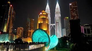 SALOMA Link Bridge Night View Attraction near KLCC in KUALA LUMPUR