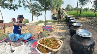 Biggest Traditional Village Wedding Feast in Pakistan: Beef Korma, Chicken Korma for 1000 Guests