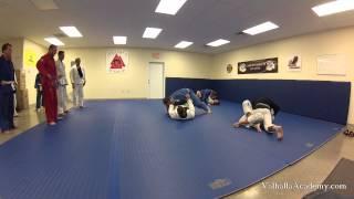 Round 5 of half guard sparring at Valhalla Academy - July 30