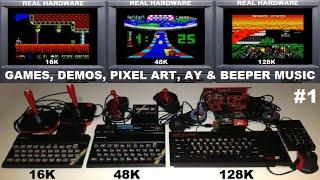 ZX SPECTRUM 16K, 48K, 128K - The BEST in GAMES & DEMOS on REAL HARDWARE, Episode 1