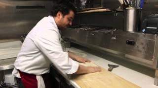 Chef Simone Garusi makes authentic Diavola pizza at Italian Chef, Chapel Street