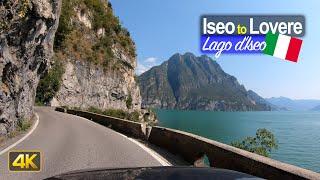 Driver's View: Around Lago d'Iseo from Iseo to Lovere, Northern Italy 