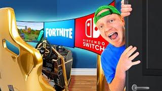 $1 VS $100,000 Gaming Room!