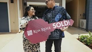 First-Time Home Buyers: Koa Ridge