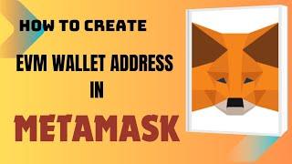 How to create EVM wallet address in METAMASK