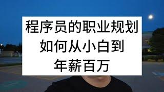 程序员的职业规划，如何从小白到年薪百万