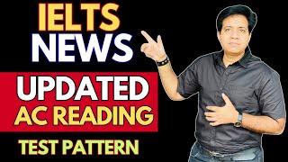 IELTS News: UPDATED IELTS Reading Test Pattern By Asad Yaqub