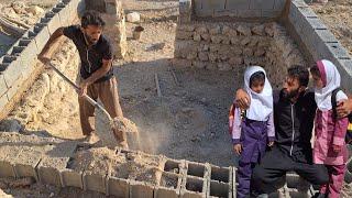 "Javad's amazing efforts to build a safe shelter before winter arrives"