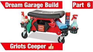 Unboxing Griots Garage COMPACT SIT-ON CREEPER. MY $40,000 DREAM GARAGE Pt. 6