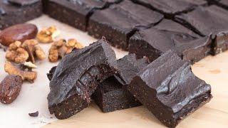 Healthy No-Bake Brownies Recipe - Gluten Free Refined Sugar Free Brownies