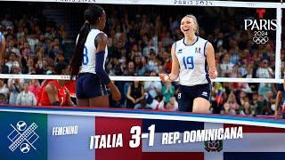 Highlights Voleibol: Italia vs República Dominicana 3-1 | Juegos Olímpicos París 2024