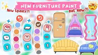 Toca Life World : NEW FURNITURE PAINT UPDATE OUT NOW?! | TOCA BOCA UPDATE