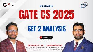 GATE CS 2025 Set-2 - Complete Analysis | Most Accurate & Reliable Analysis