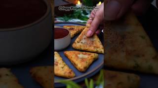 Instant Crispy Potato Triangles Recipe | Party Snack in 10 Mins! 