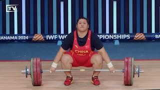 NEW 149kg Super Heavyweight Snatch World Record! Li Yan - WWC 2024