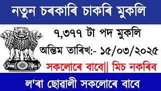 Job in Assam 2025|| Government Job in Assam 2025|| Assam job 2025| Assam Job Alert.