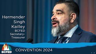 Hermender Singh Kailley BCFED Convention 2024