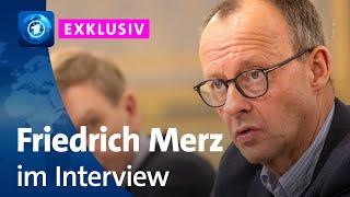 CDU-Chef Merz im Interview mit den tagesthemen