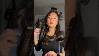 Take out my hair rollers with me |  #grwm #hairstyle #hairstyle #haircare #hairtutorial #hairstyles