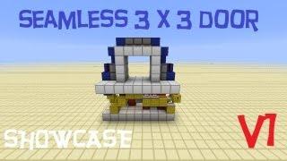Minecraft: V1. Compact 3 x 3 Seamless Door [Showcase]