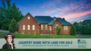 Country home with land for sale in Indian Mound, TN!