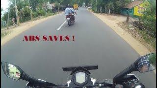 ABS saves!  - Why going fast is a bad idea even when road ahead is clear!