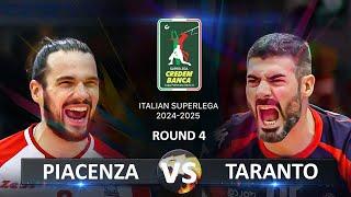 Piacenza vs Taranto | Italian Volleyball SuperLega 2024/2025