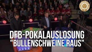 DFB-Pokal Auslosung 2015 in Reutlingen - "Bullenschweine raus"