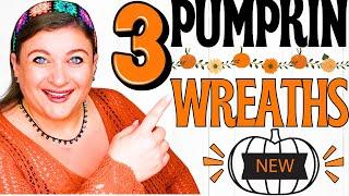 3 EASY Pumpkin Wreaths You Can Make TODAY